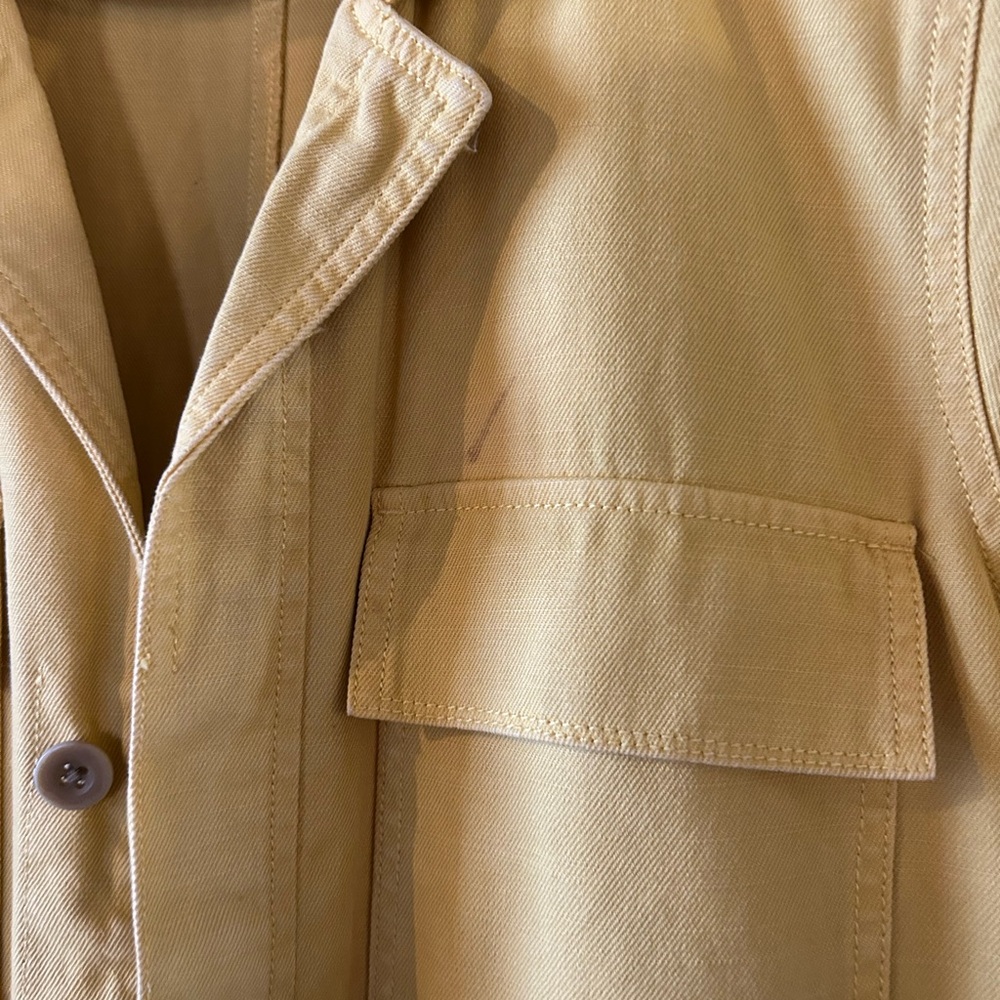 Madewell Mustard Yellow Short-Sleeve Jumpsuit - Picture 3 of 6